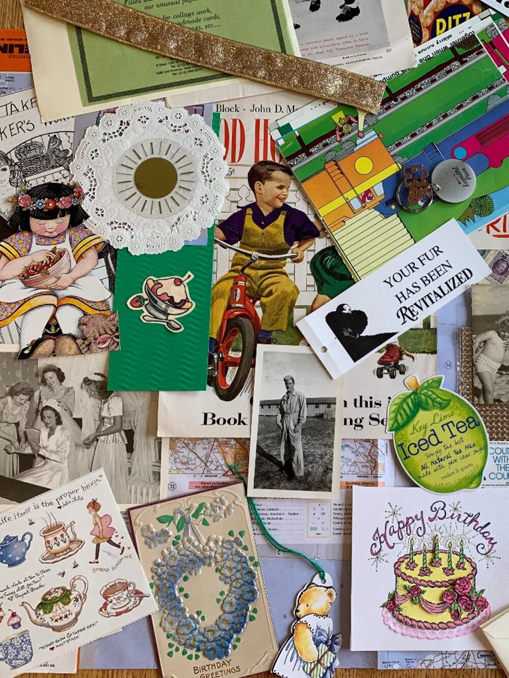 Vintage and Current Ephemera for Junk Journaling, etc.  Buyer receives ALL!
